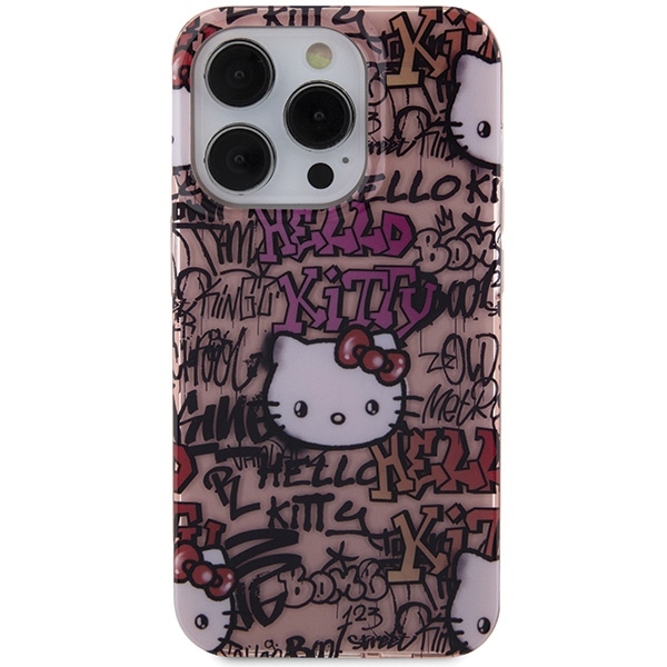 Nakadka Hello Kitty rowy hardcase IML Tags Graffiti Apple iPhone 15 Pro / 3
