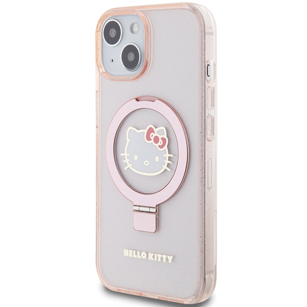 Nakadka Hello Kitty rowy hardcase Ring Stand Glitter Electrop Logo MagSafe Apple iPhone 13 / 2