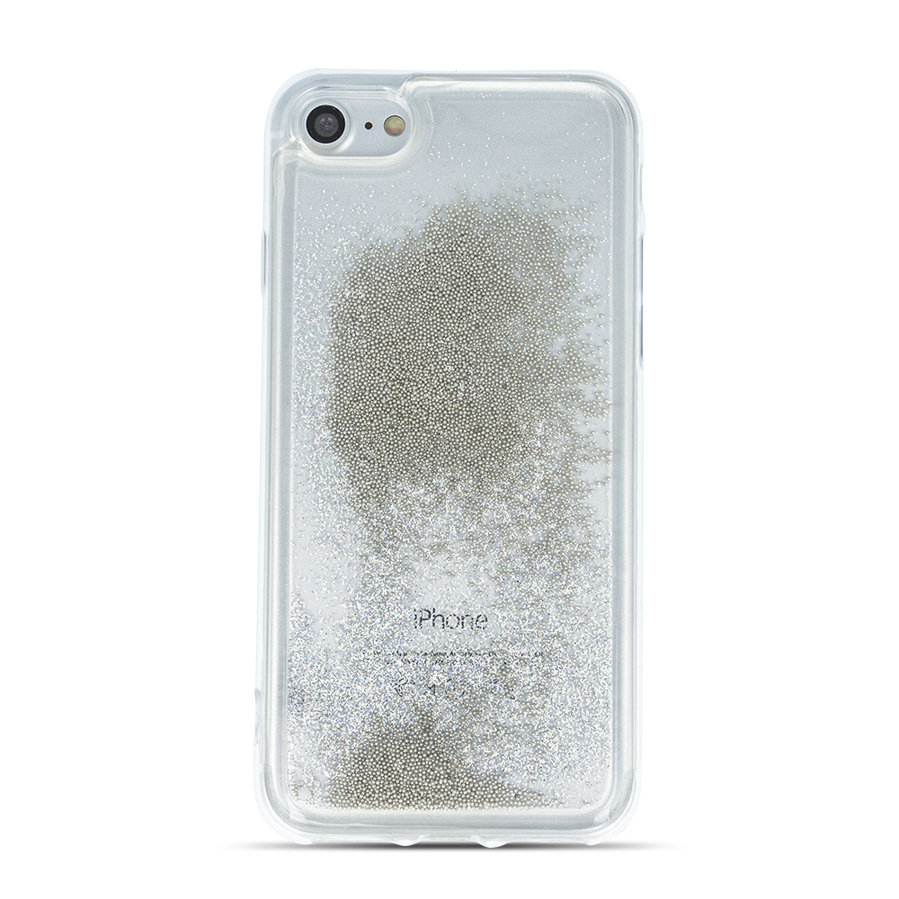 Nakadka Liquid Pearl TPU srebrna Apple iPhone SE