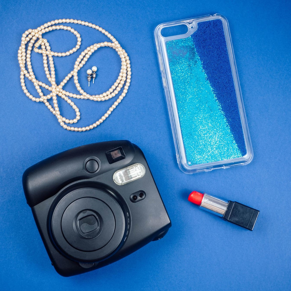 Nakadka Liquid Pearl TPU niebieska Motorola Moto G7 Play / 6