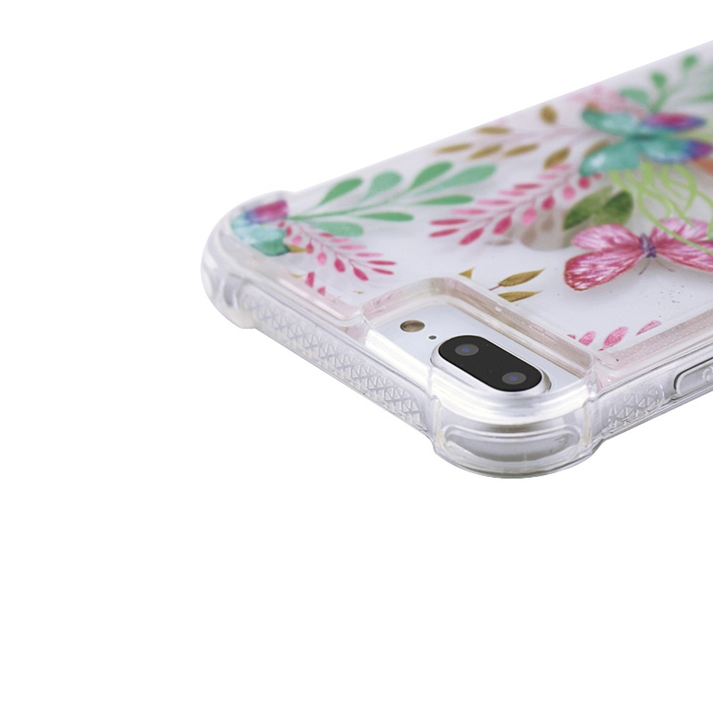 Nak�adka Liquid Shock Proof Flower2 TPU Samsung Galaxy A6 Plus (2018) / 4