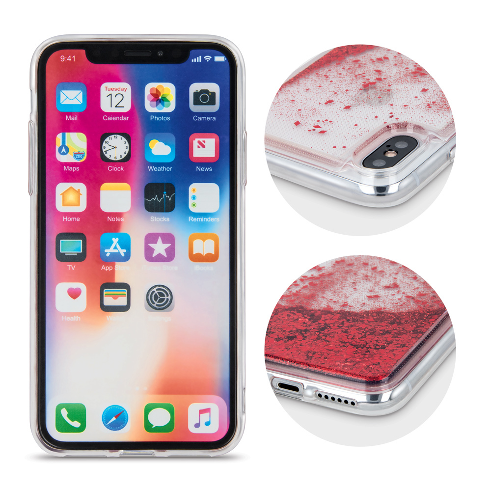 Nakadka Liquid Sparkle TPU czerwona Apple iPhone 11 / 5