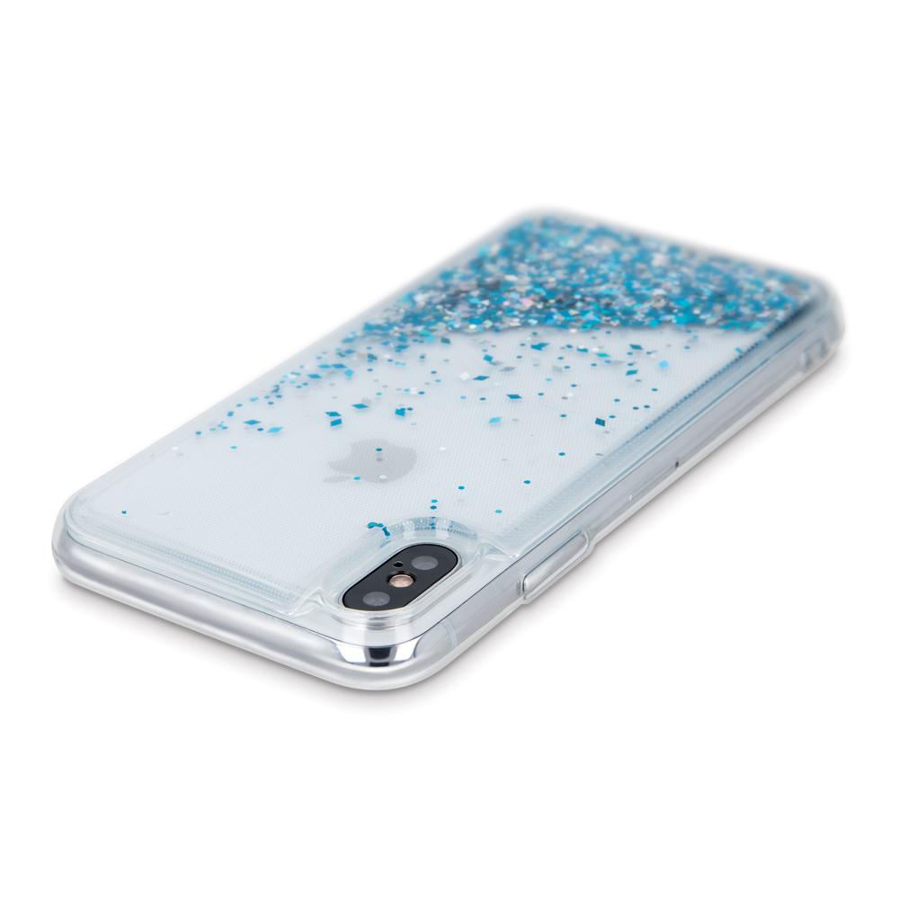 Nakadka Liquid Sparkle TPU niebieska Apple iPhone SE 2 / 4