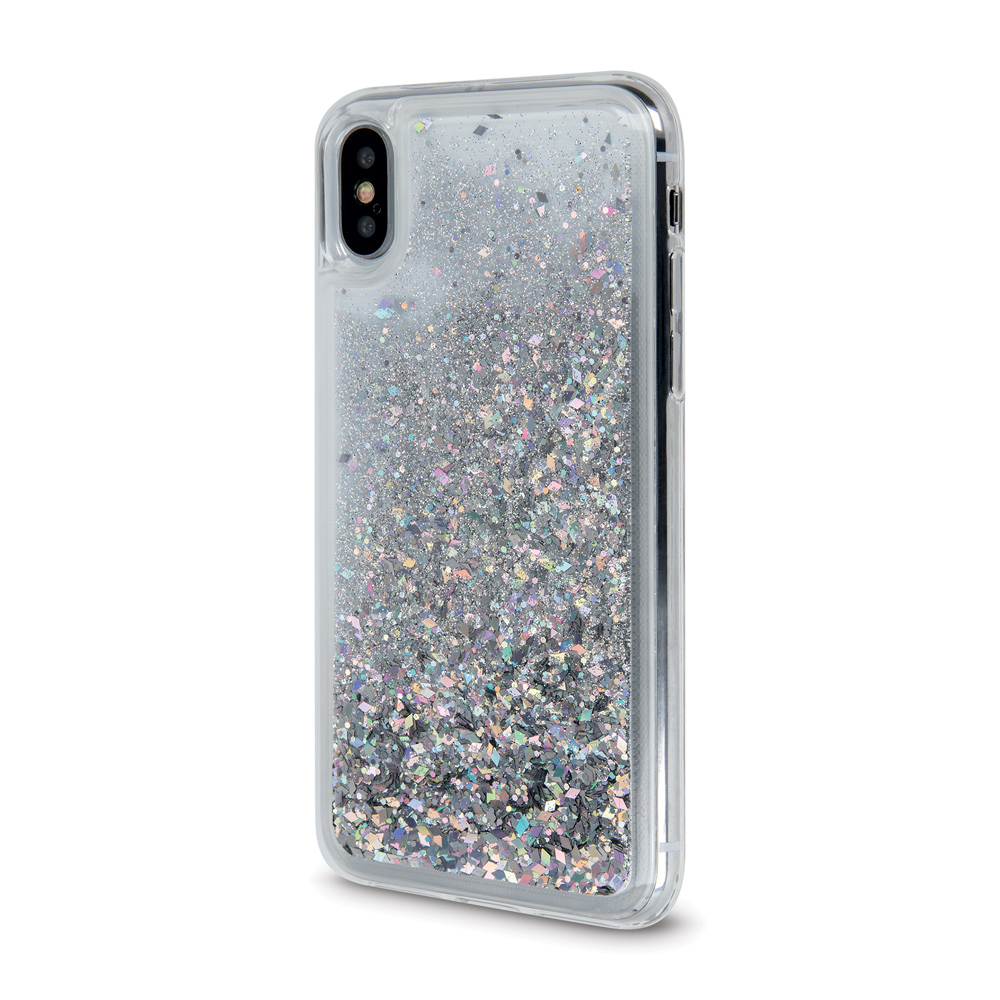 Nakadka Liquid Sparkle TPU srebrna Apple iPhone 12 Pro / 2