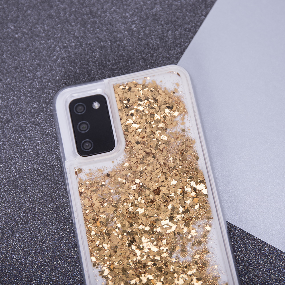 Nak�adka Liquid Sparkle TPU z�ota Xiaomi Redmi Note 12 Pro Speed / 7