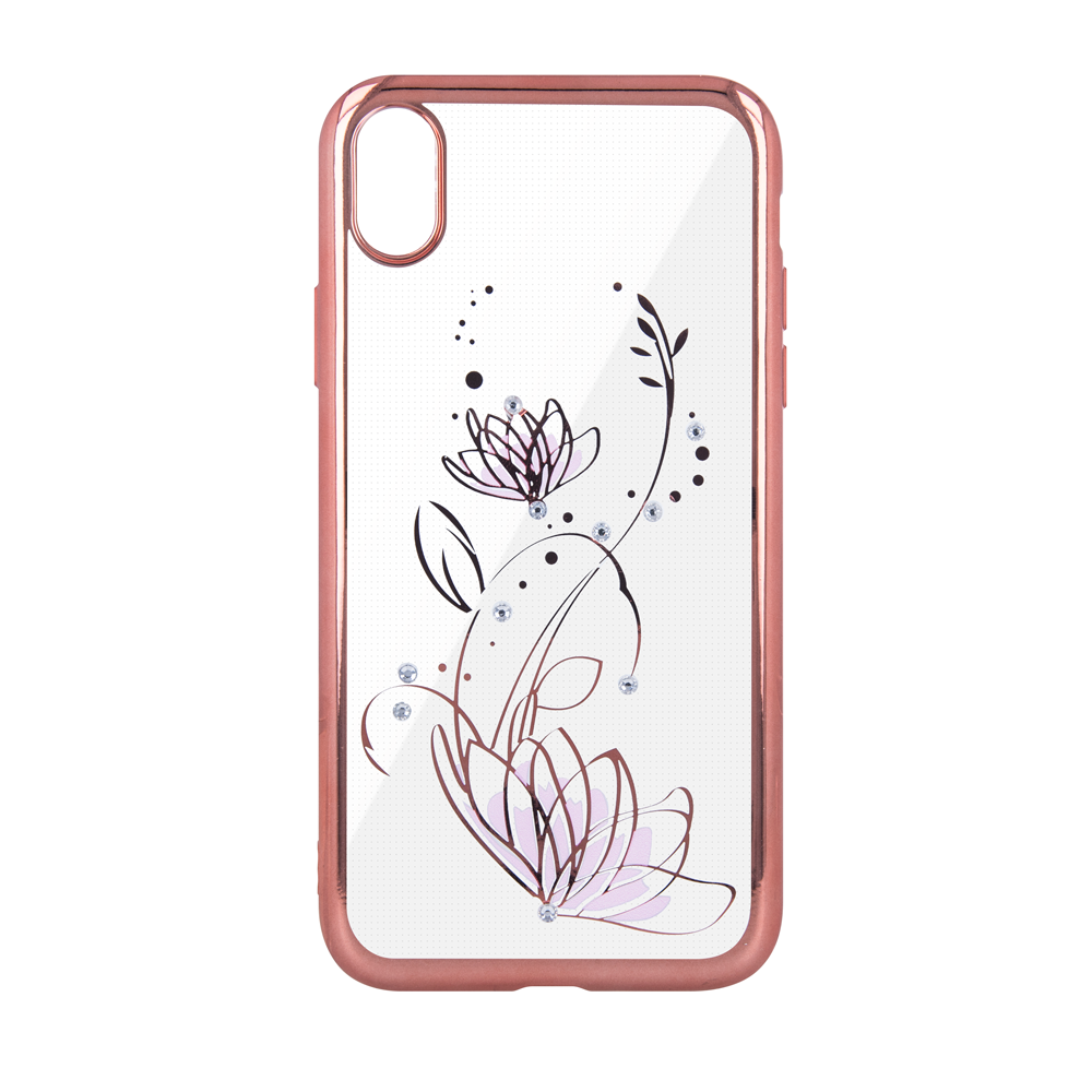 Nak�adka Lotus r�owo-z�ota Apple iPhone XS / 2