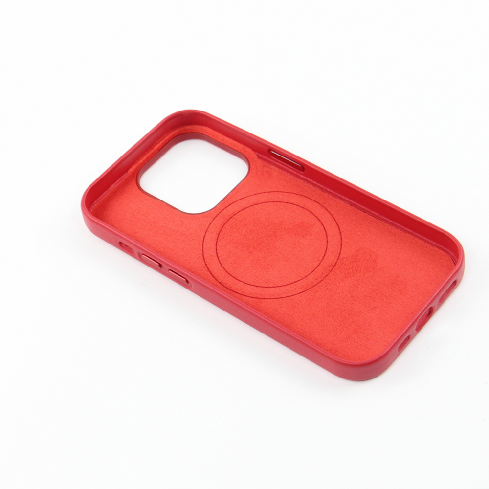 Nakadka Mag Leather czerwony Apple iPhone 12 6,1 cali / 6