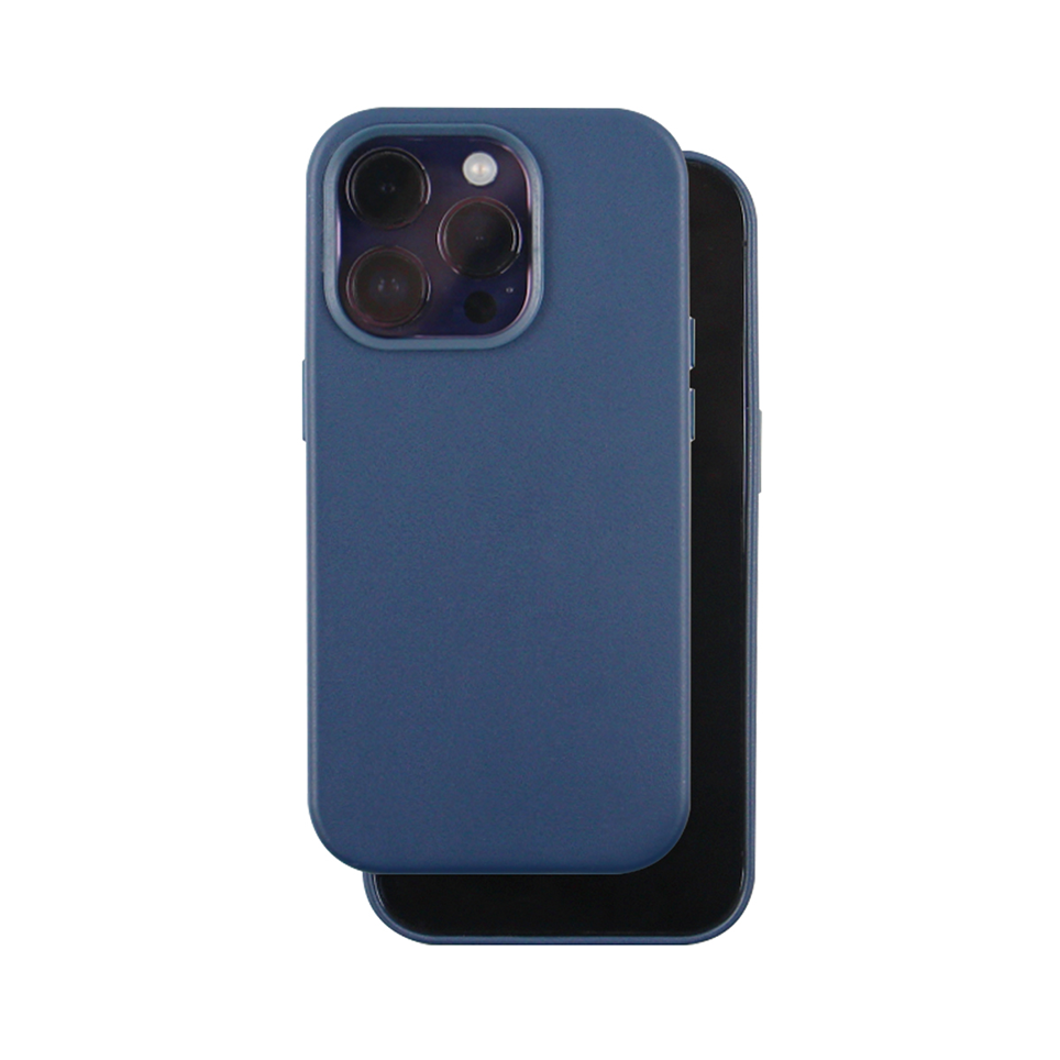 Nakadka Mag Leather niebieska Apple iPhone 12 Pro (6.1 cali)