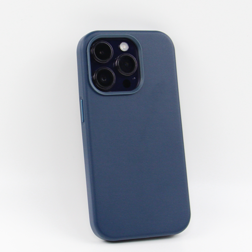 Nakadka Mag Leather niebieska Apple iPhone 12 6,1 cali / 2