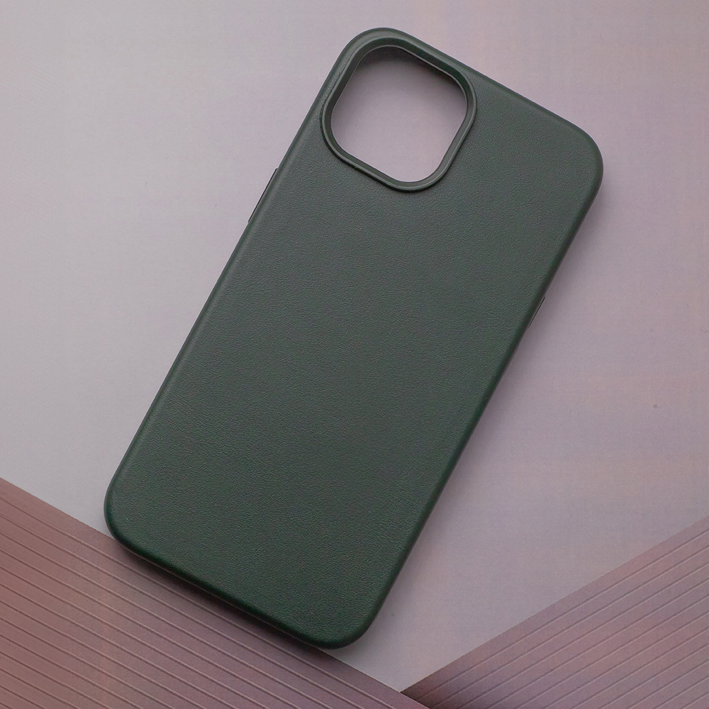 Nak�adka Mag Leather zielona Apple iPhone 16 Plus / 10