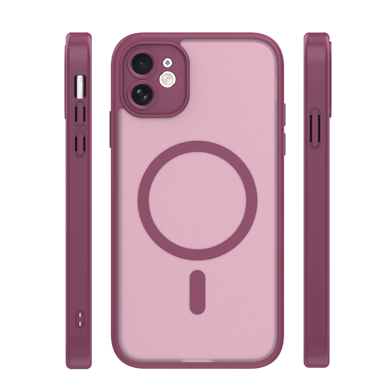 Nak�adka Mag Matt bordowa Apple iPhone 11 / 3