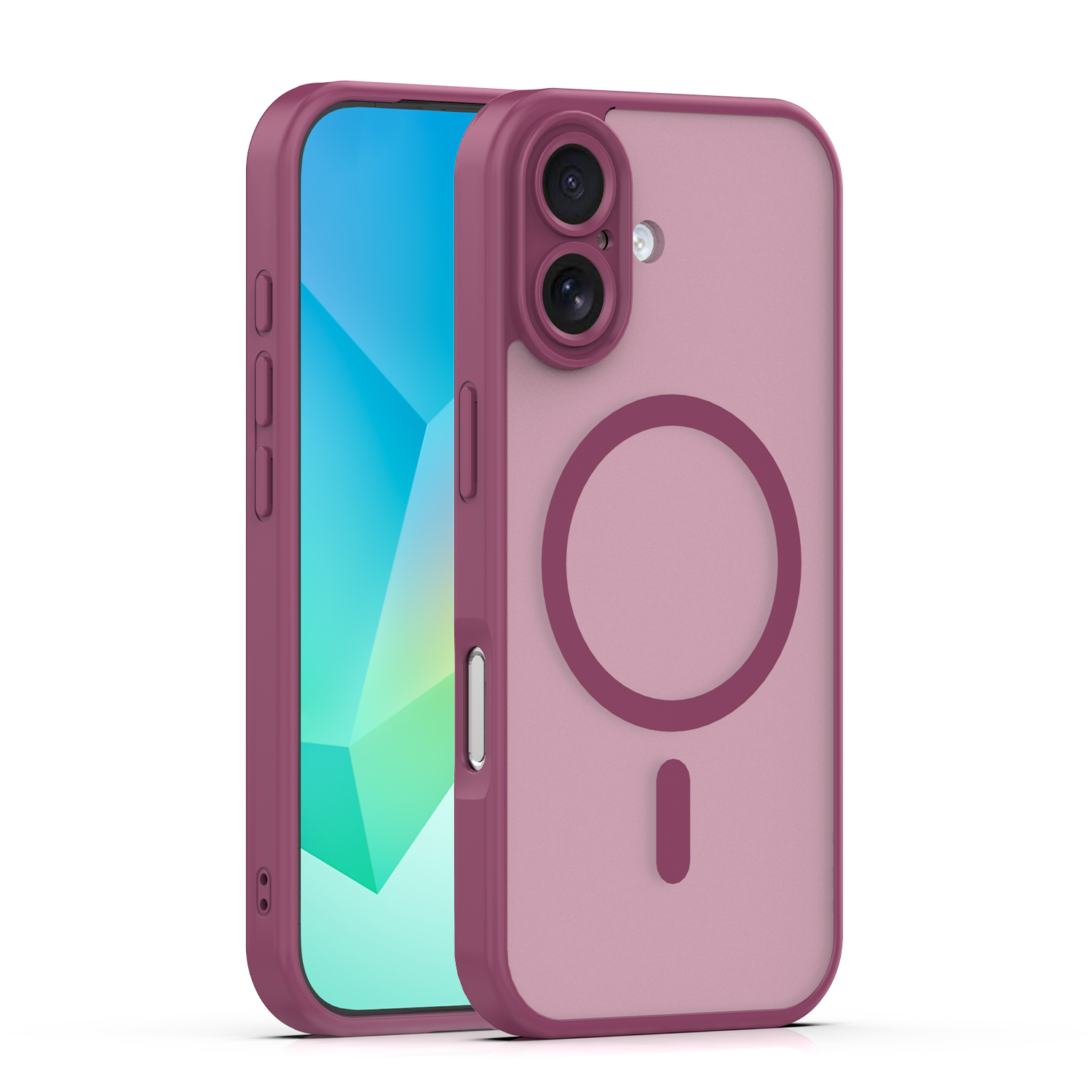 Nak�adka Mag Matt bordowa Apple iPhone 17