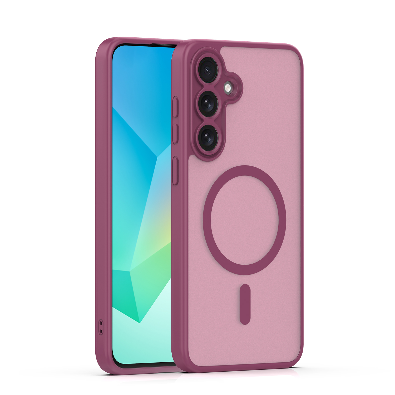 Nak�adka Mag Matt bordowa Samsung Galaxy S24