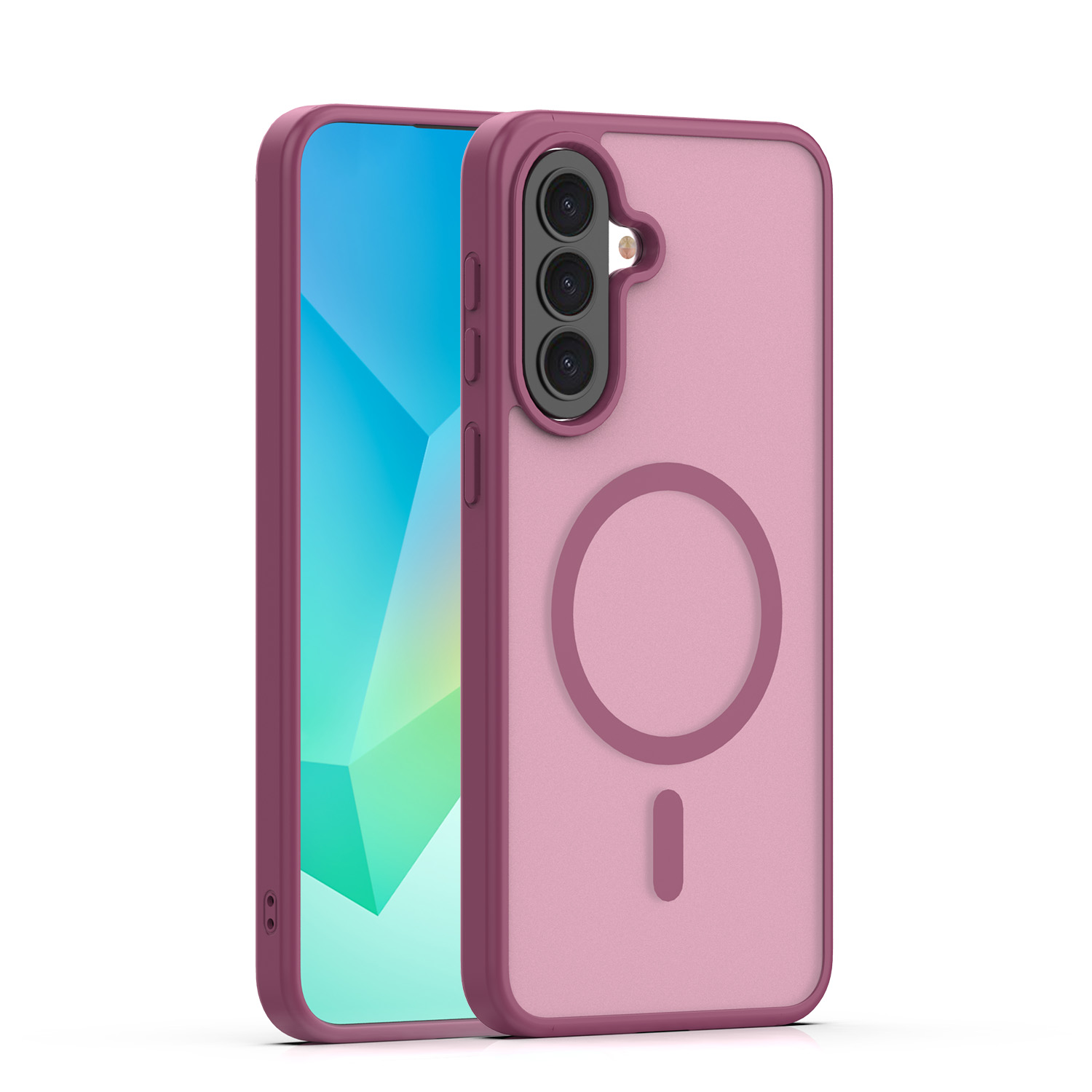 Nak�adka Mag Matt bordowa Samsung Galaxy A37 5G