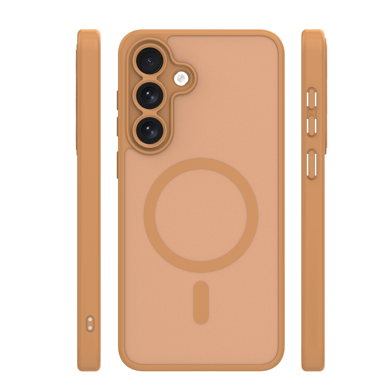 Nak�adka Mag Matt br�zowa Samsung Galaxy S25 FE / 3