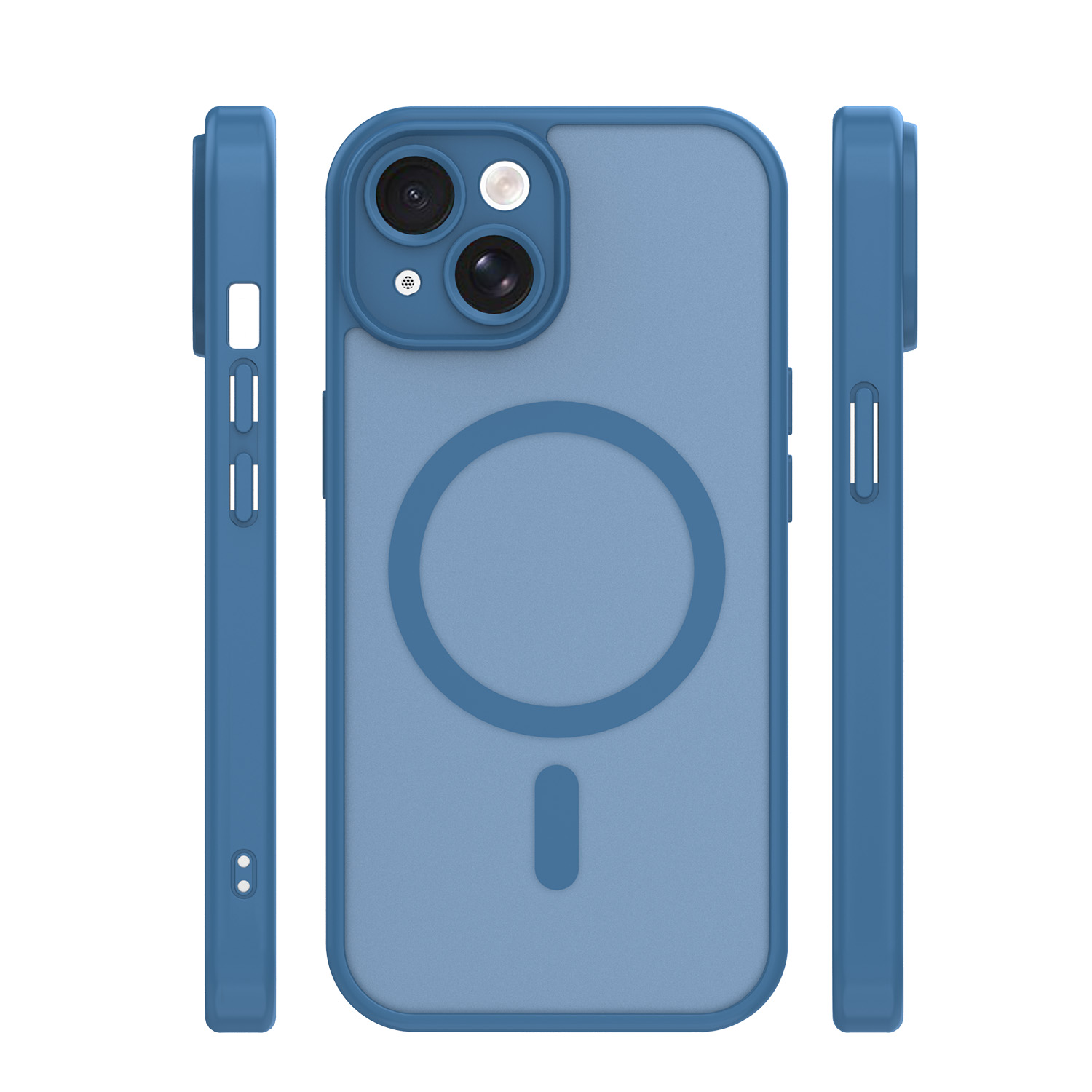 Nak�adka Mag Matt niebieska Apple iPhone 14 / 3