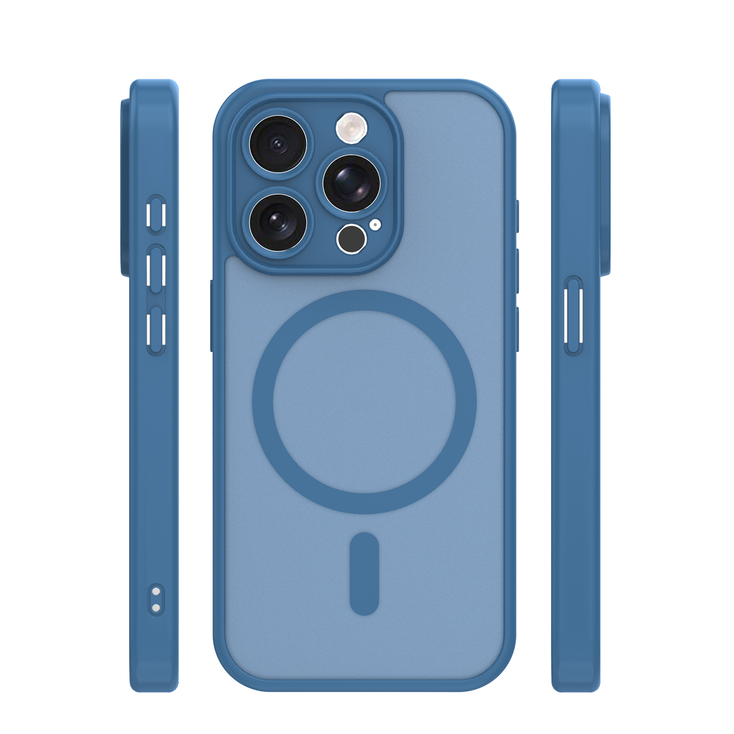 Nak�adka Mag Matt niebieska Apple iPhone 15 Pro / 3