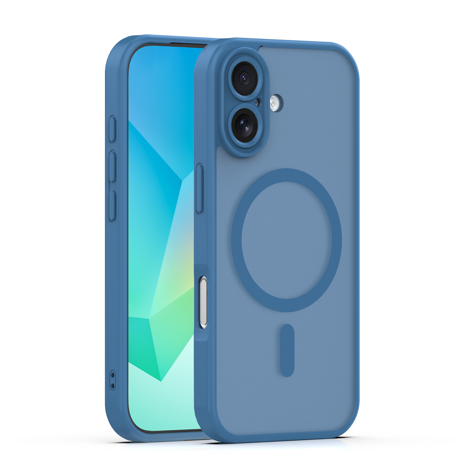 Nak�adka Mag Matt niebieska Apple iPhone 16