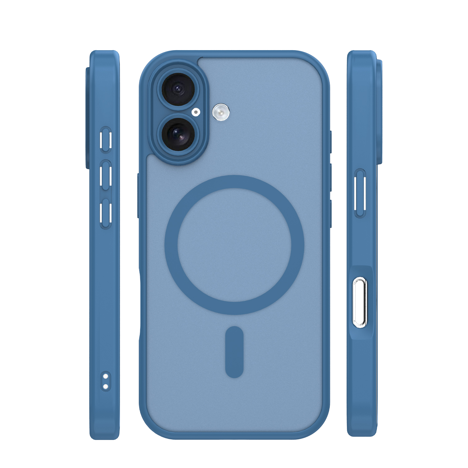 Nak�adka Mag Matt niebieska Apple iPhone 16 / 3