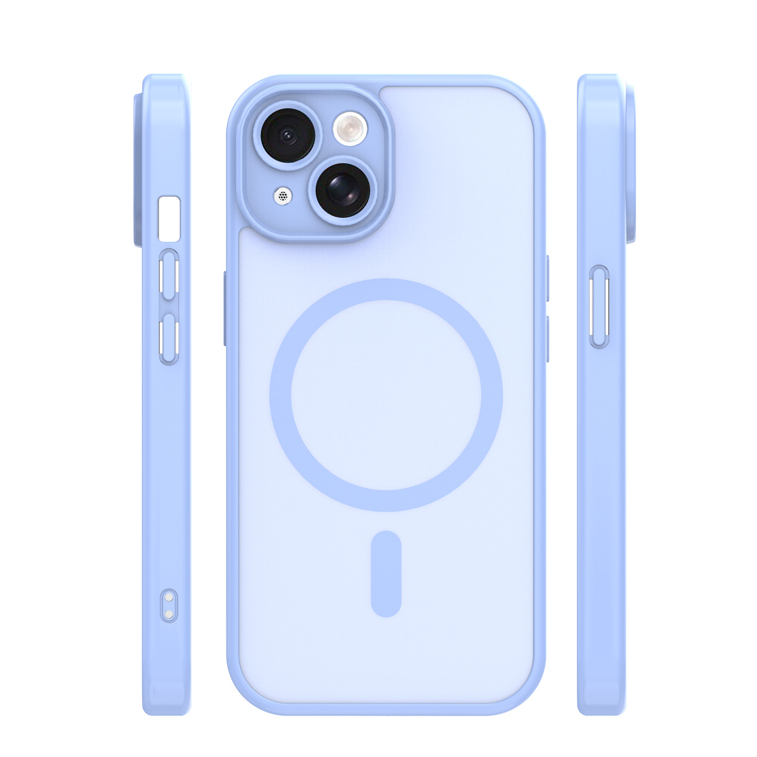 Nak�adka Mag Matt niebieska Apple iPhone 15 / 3