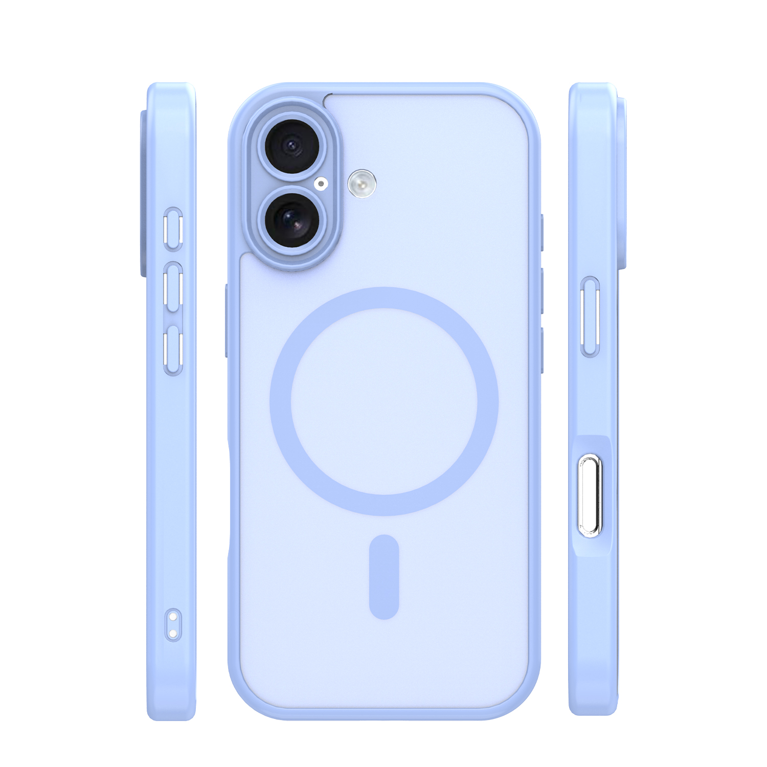 Nak�adka Mag Matt niebieska Apple iPhone 16 / 3