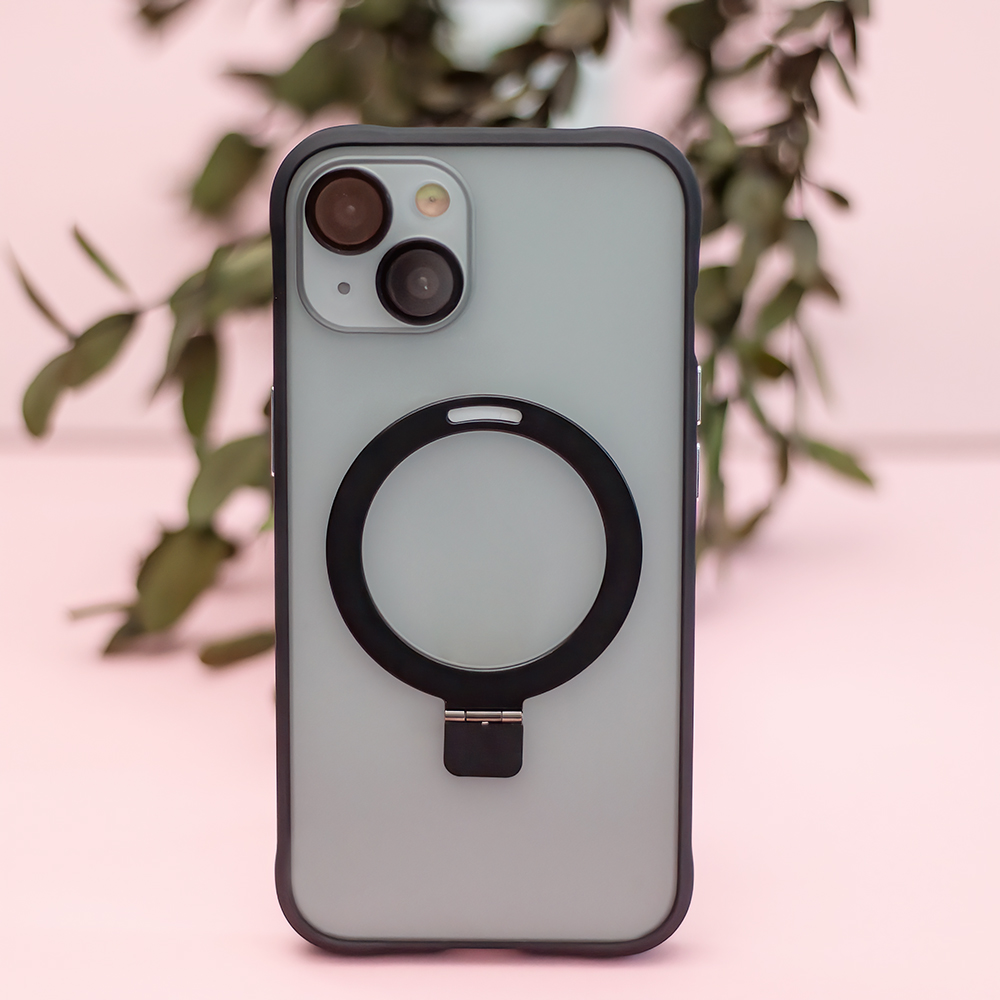 Nak�adka Mag Ring czarny Apple iPhone 15 / 9