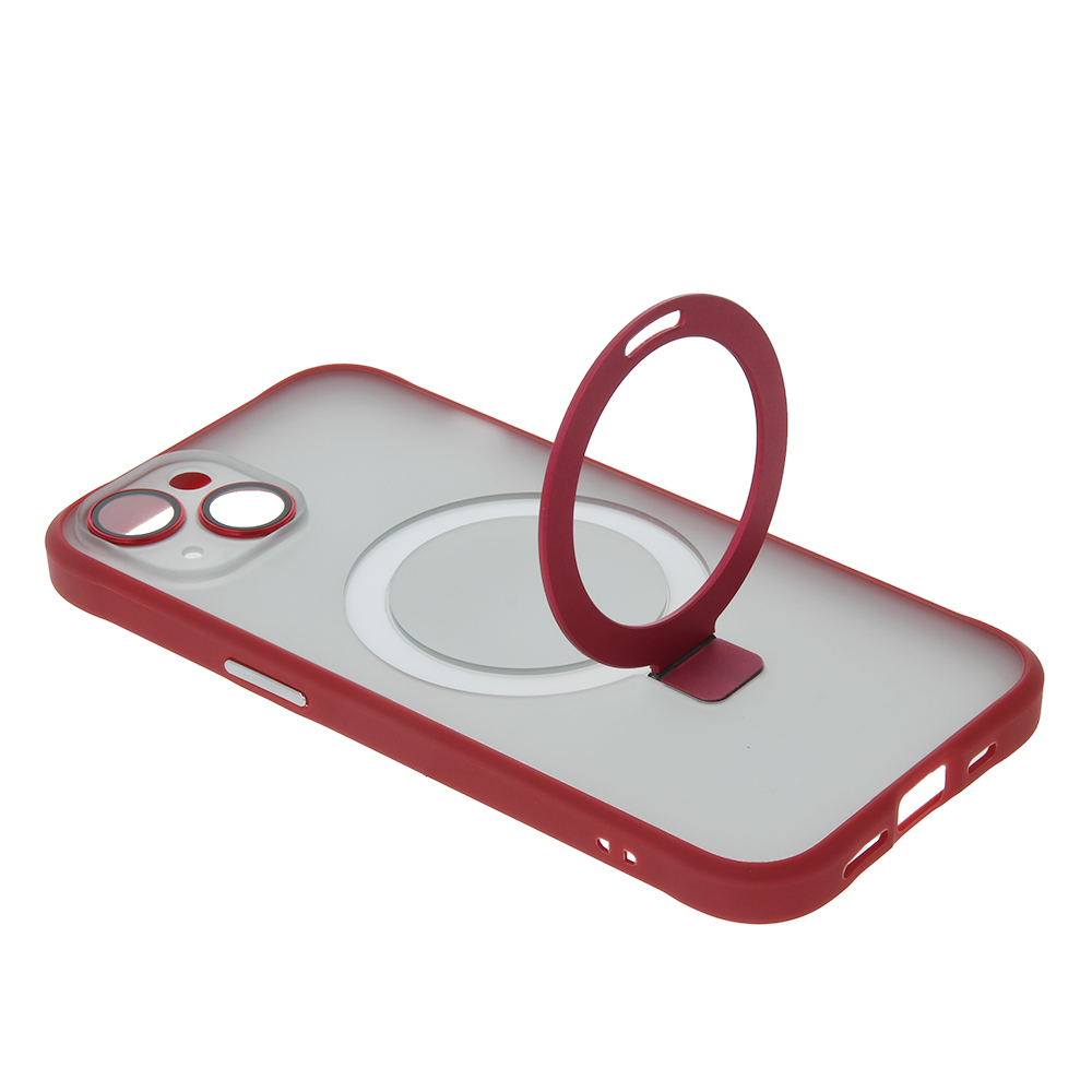 Nakadka Mag Ring czerwony Apple iPhone 12 Pro Max (6.7 cali) / 3