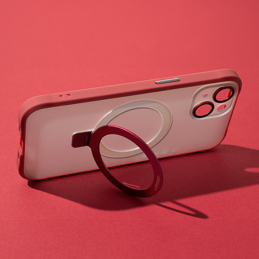 Nakadka Mag Ring czerwony Apple iPhone 12 Pro Max (6.7 cali) / 4