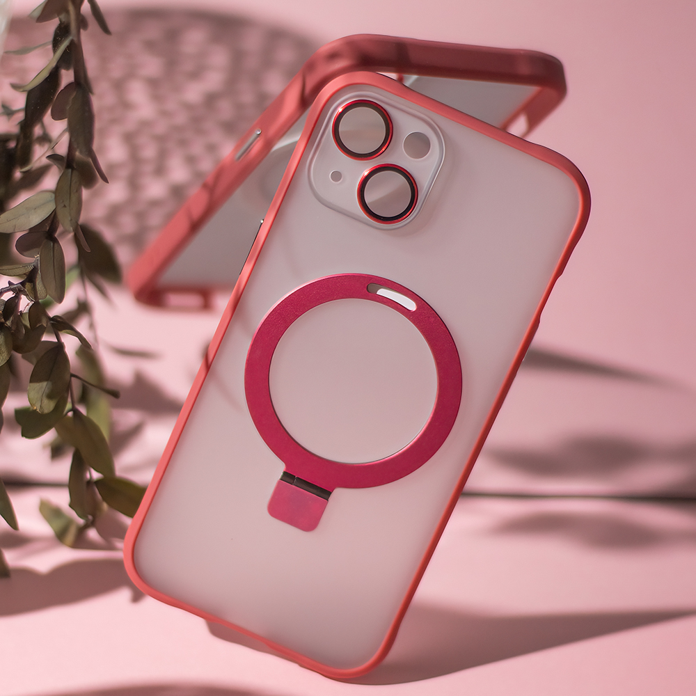 Nak�adka Mag Ring czerwony Apple iPhone 15 Plus / 6