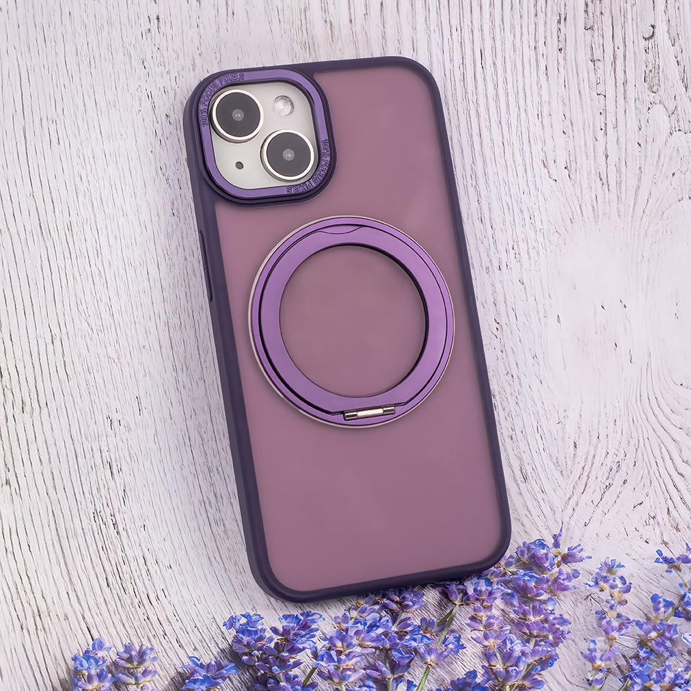 Nak�adka Mag Ring Rotating fioletowy Apple iPhone 14 Max / 10