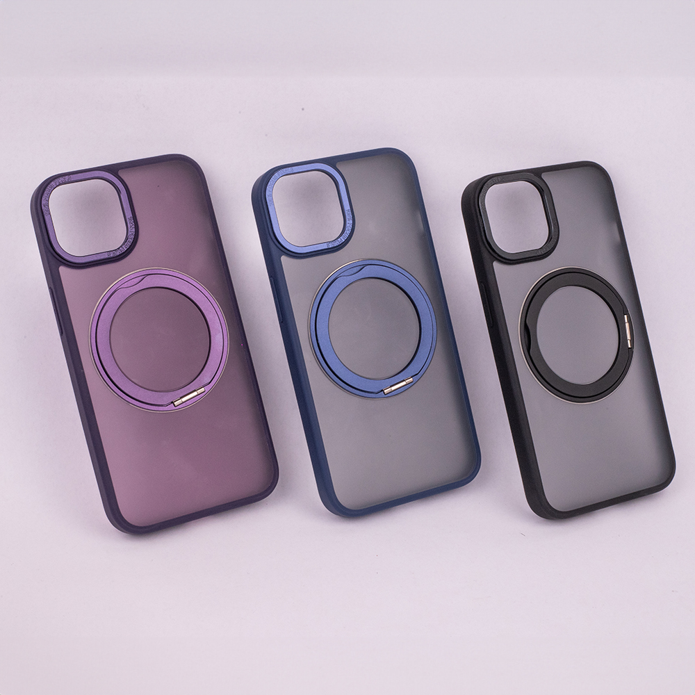Nak�adka Mag Ring Rotating fioletowy Apple iPhone 15 Plus / 11
