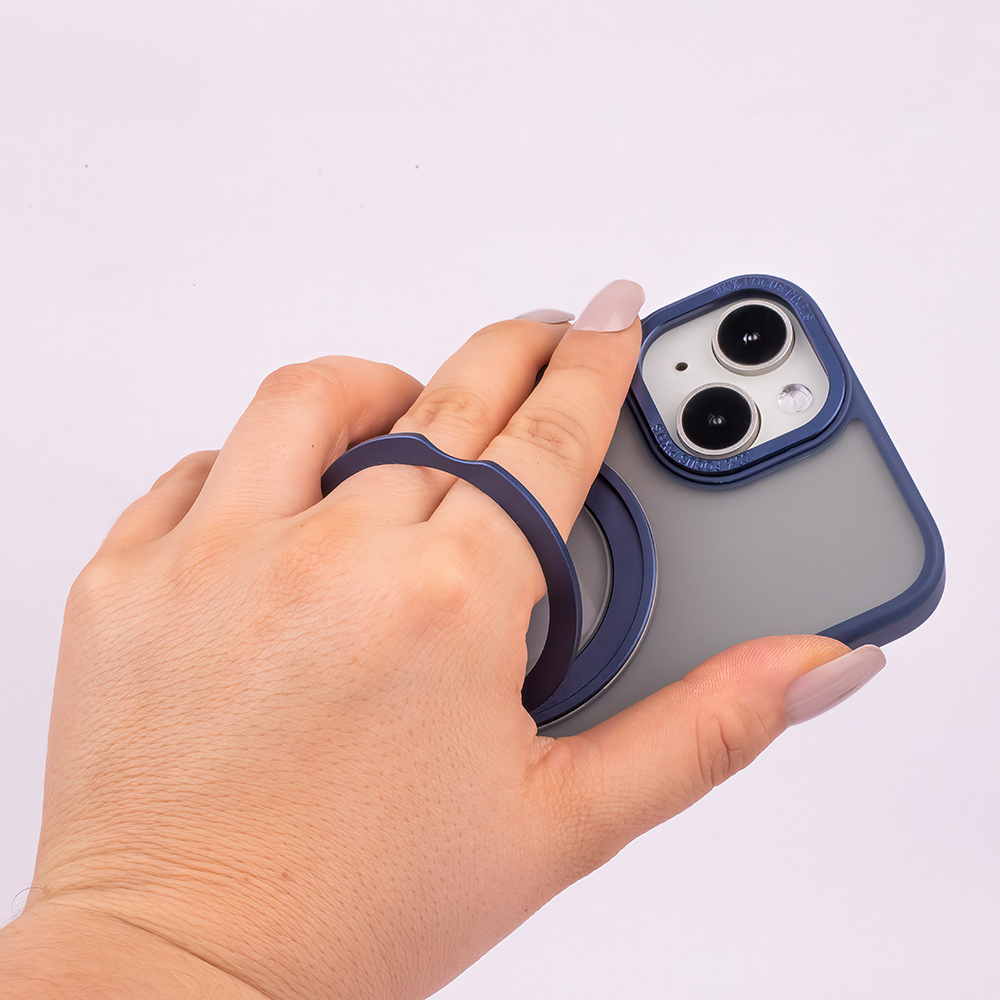 Nak�adka Mag Ring Rotating granatowy Apple iPhone 14 Max / 10