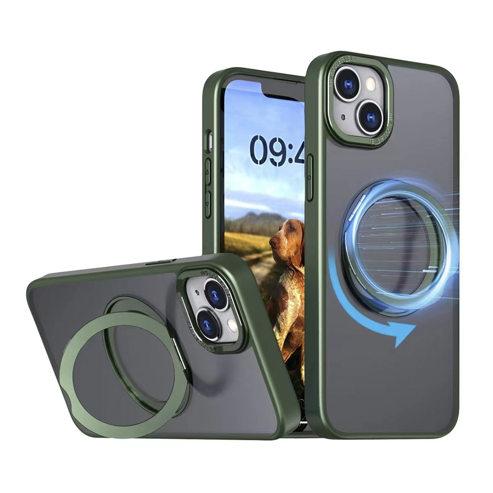 Nak�adka Mag Ring Rotating zielona Apple iPhone 15 Pro