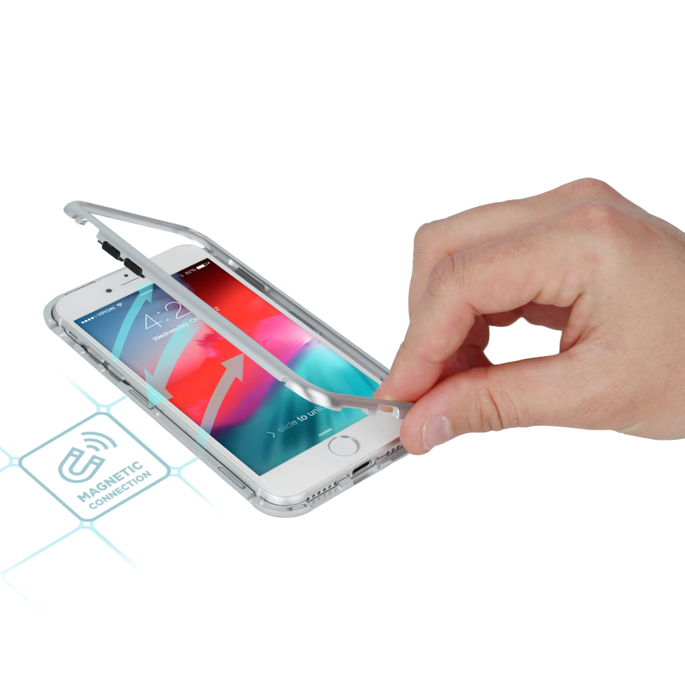 Nak�adka Magnetic srebrna Samsung Galaxy S9 / 4