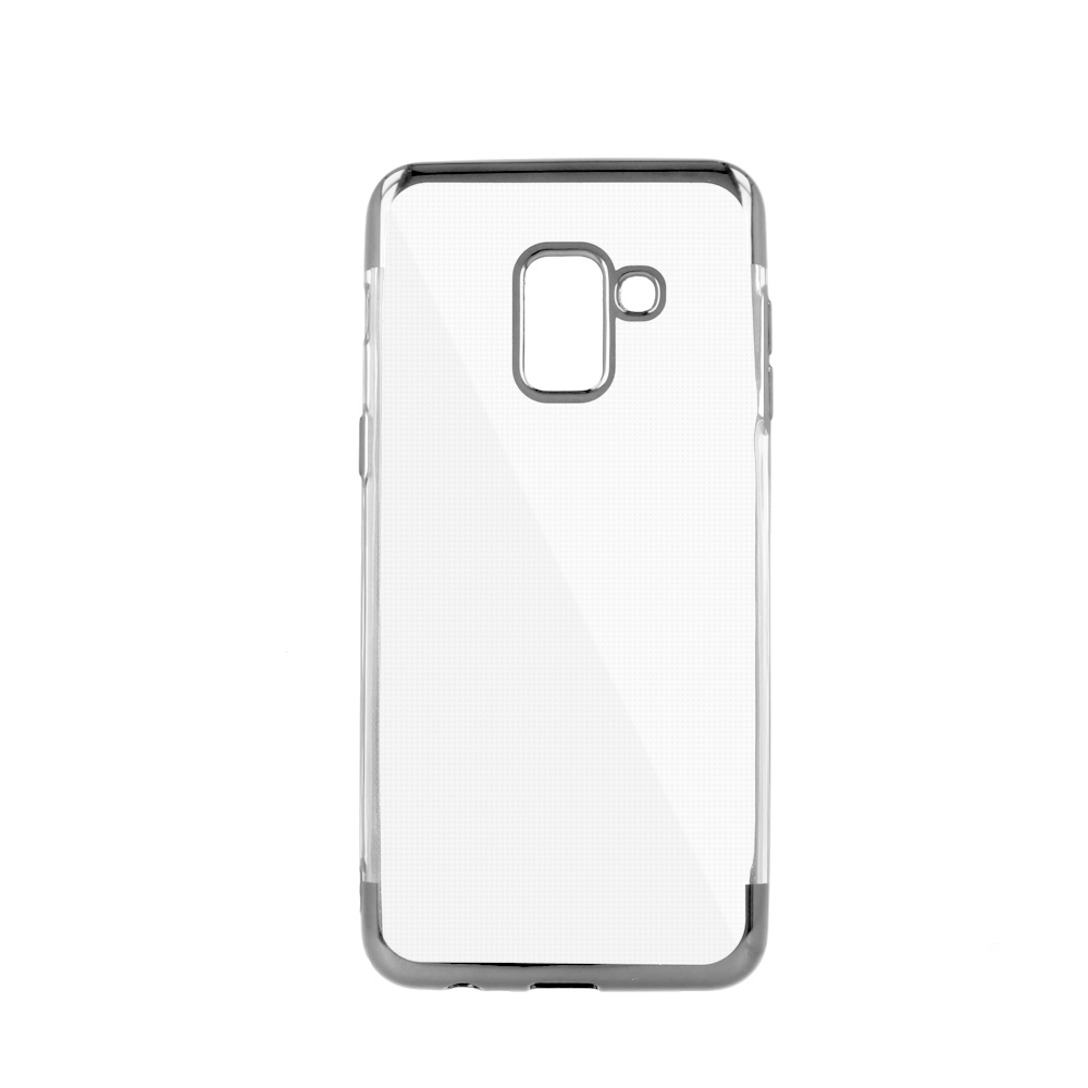 Nakadka Plating Soft TPU srebrna Samsung Galaxy J6 Plus