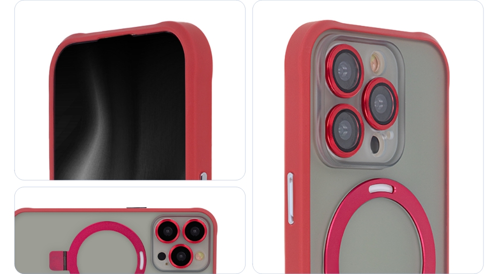 Nak�adka Ring Secure Mag czerwony Apple iPhone 15 Pro Max / 4