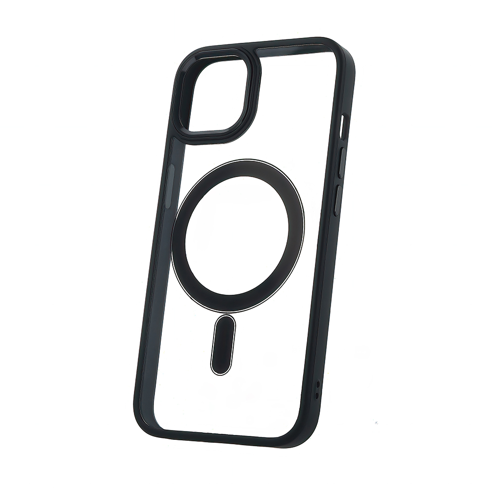 Nakadka Satin Clear Mag czarny Apple iPhone 12 Pro Max (6.7 cali)
