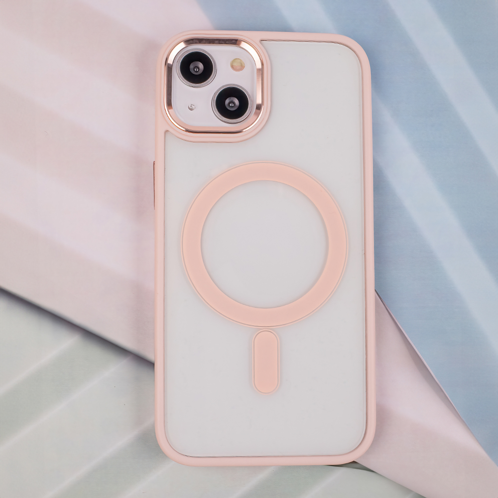Nakładka Satin Clear Mag różowa Apple iPhone 14 Pro Max / 5 Nakładka Satin Clear Mag różowa Apple iPhone 14 Pro Max / 5