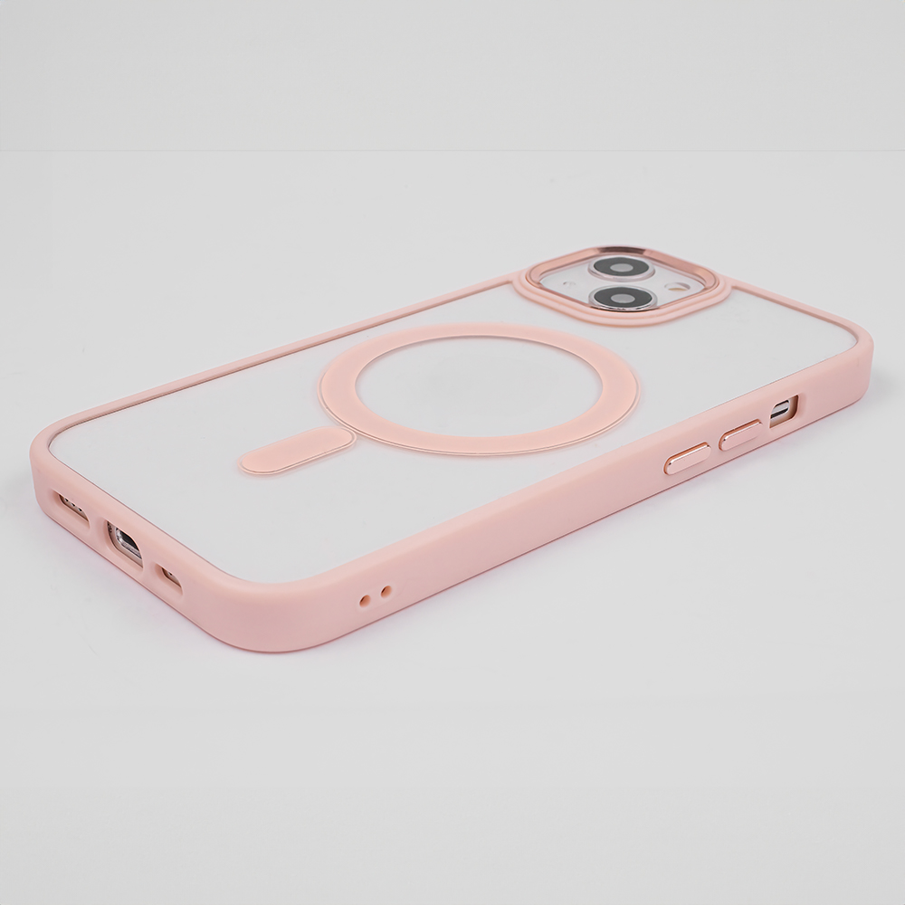 Nak�adka Satin Clear Mag r�owa Apple iPhone 15 / 6