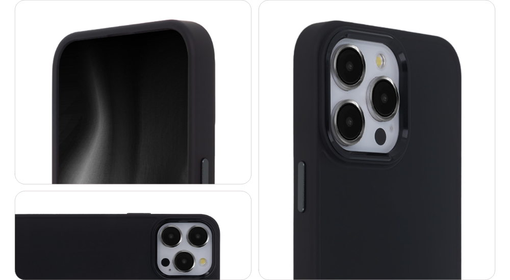 Nak�adka Satin Elegant czarny Apple iPhone 14 Pro / 3