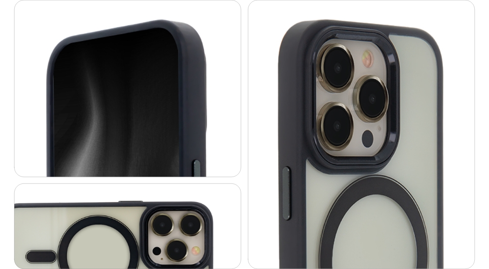 Nak�adka Satin Elegant Mag czarny Apple iPhone 11 / 3