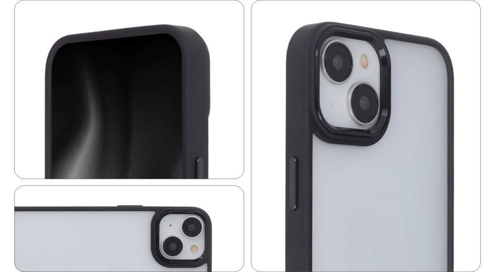 Nak�adka Satin Elegant Matt czarny Apple iPhone 11 / 3