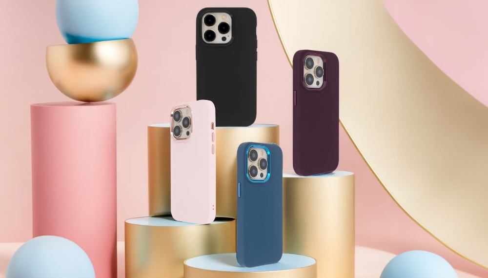 Nak�adka Satin Elegant niebieska Apple iPhone 15 / 4