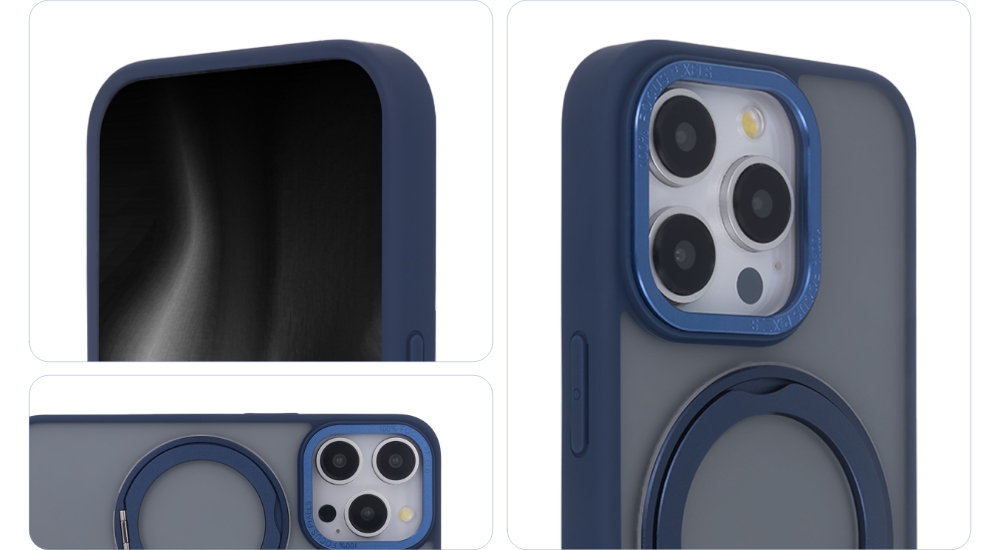 Nak�adka Secure Spinning Mag granatowy Apple iPhone 14 / 4