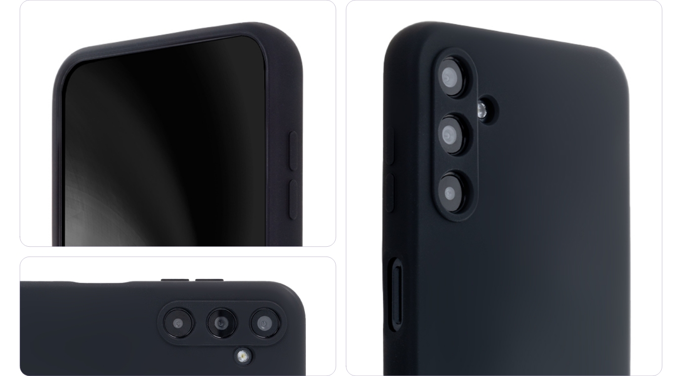 Nak�adka Silicon Soft czarny Samsung Galaxy S23 Ultra / 3