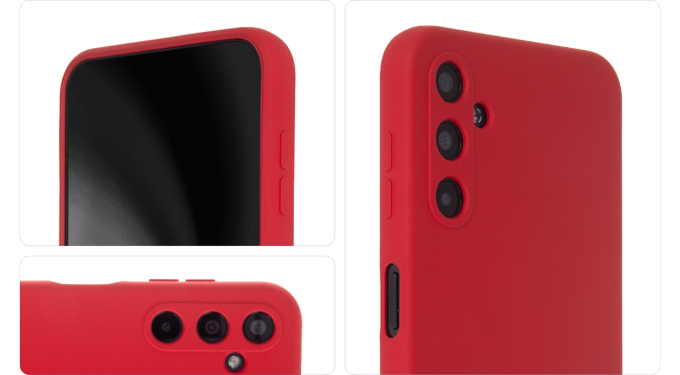 Nak�adka Silicon Soft czerwony Samsung Galaxy S23 / 3