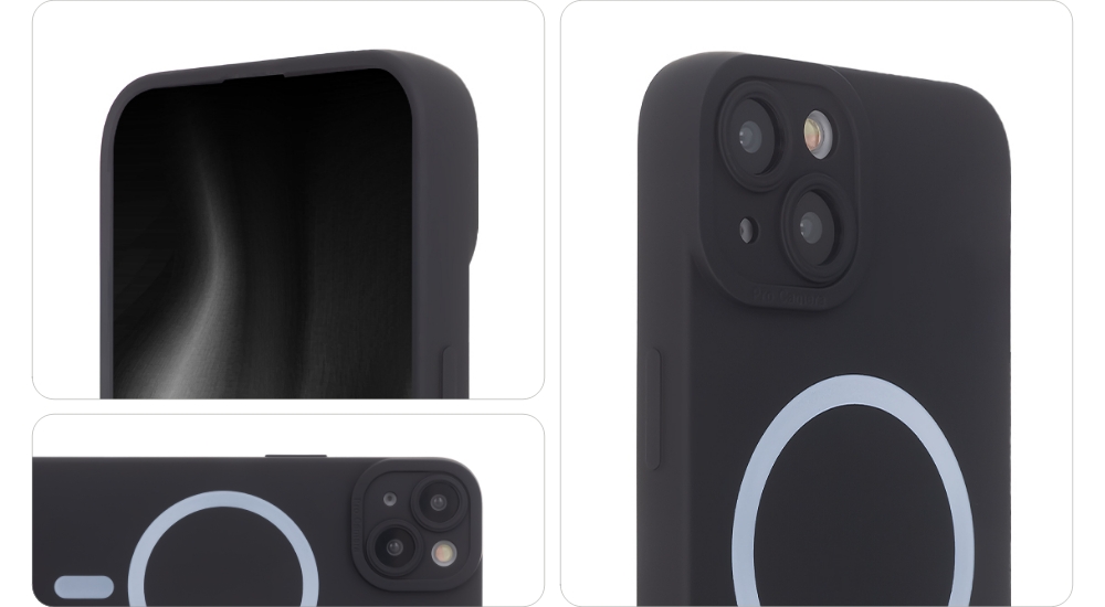 Nak�adka Silicon Soft Mag czarny Apple iPhone 15 Pro / 3