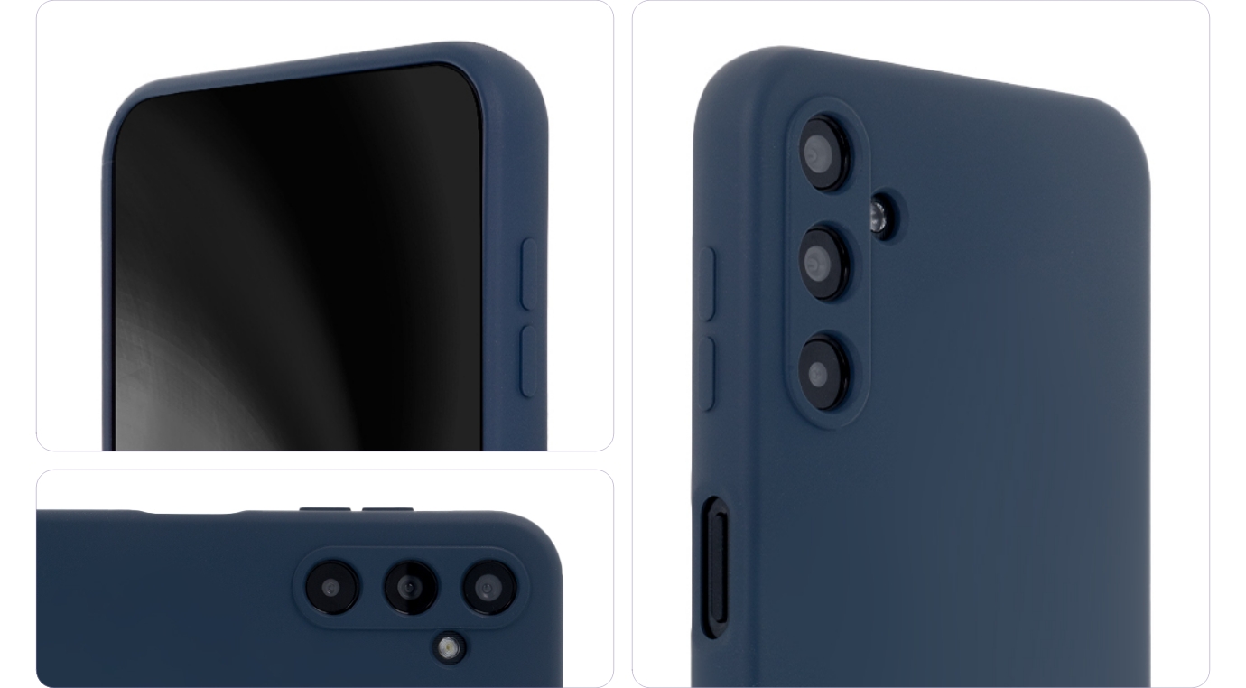 Nak�adka Silicon Soft niebieska Samsung Galaxy S24 Ultra / 3