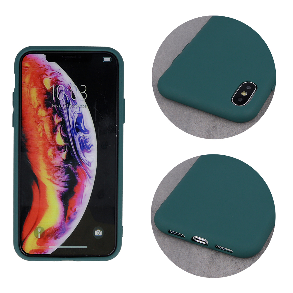 Nakadka Silicon zielony las Apple iPhone SE 2020 / 3