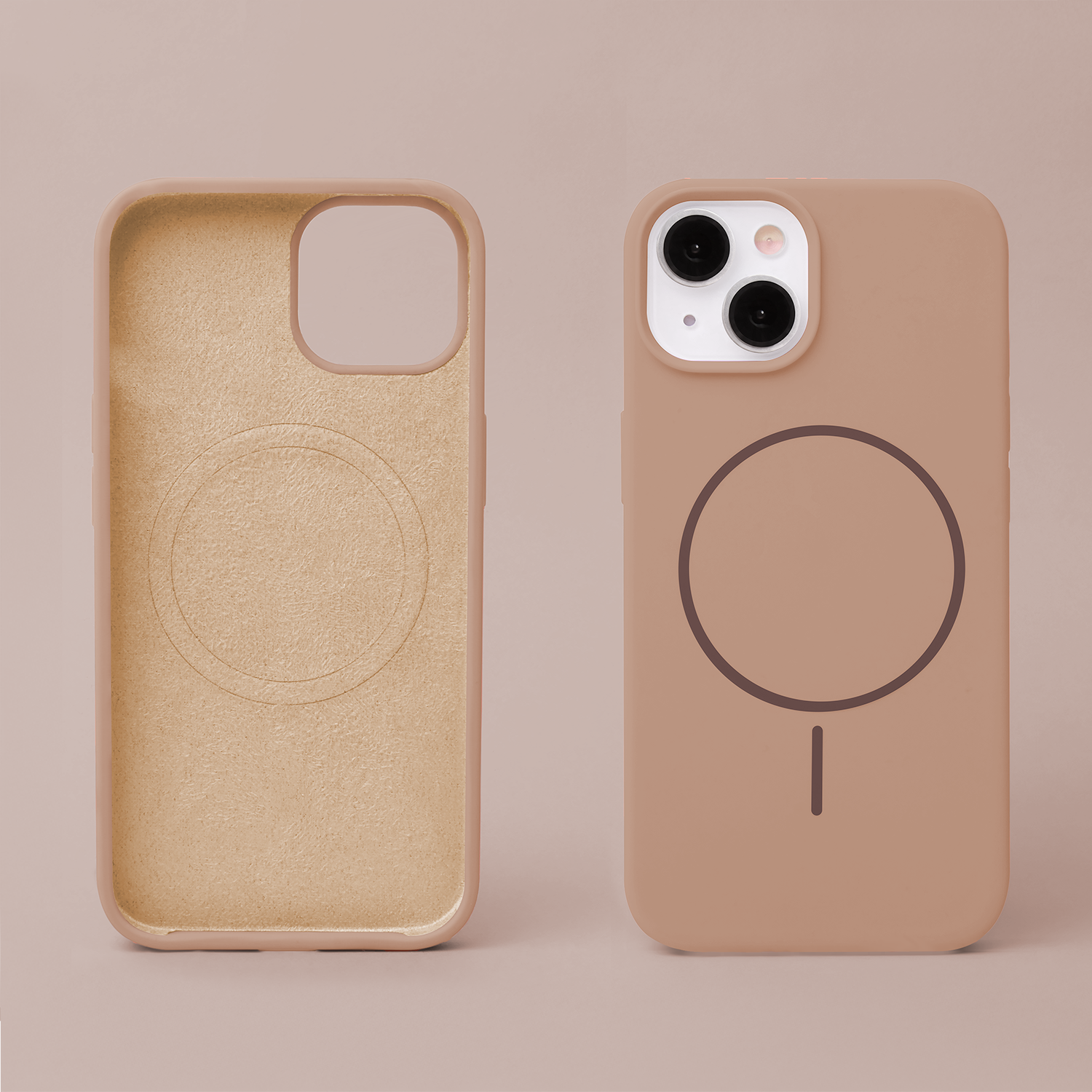 Nak�adka Silicone Thin Mag br�zowa Apple iPhone SE 2025 / 4